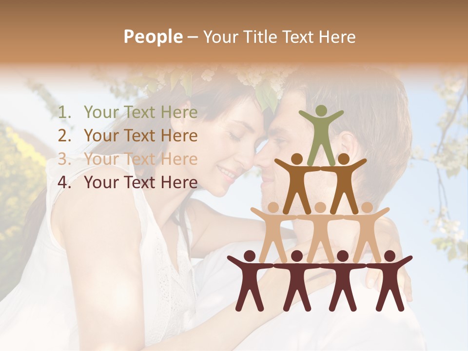 Romantik Freuen Couple PowerPoint Template