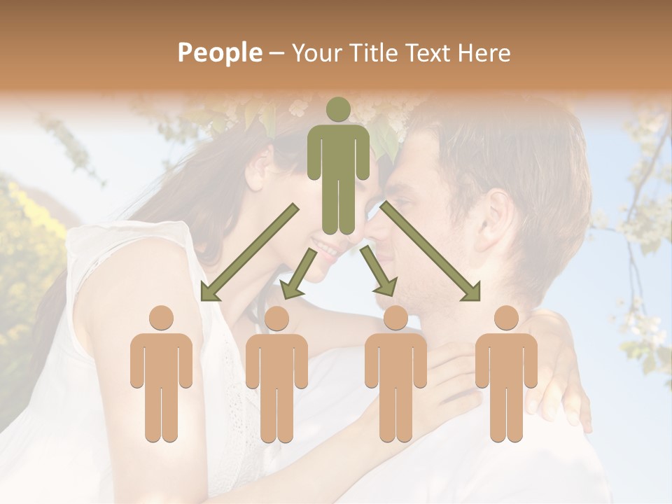 Romantik Freuen Couple PowerPoint Template
