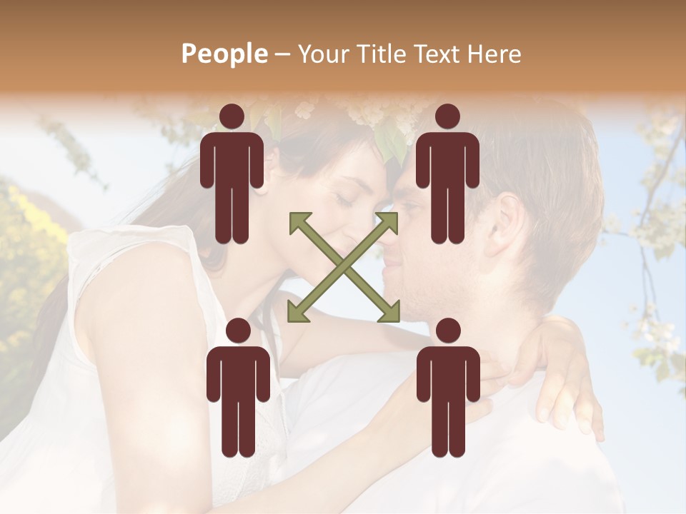 Romantik Freuen Couple PowerPoint Template
