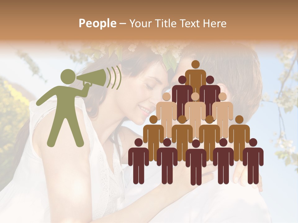 Romantik Freuen Couple PowerPoint Template