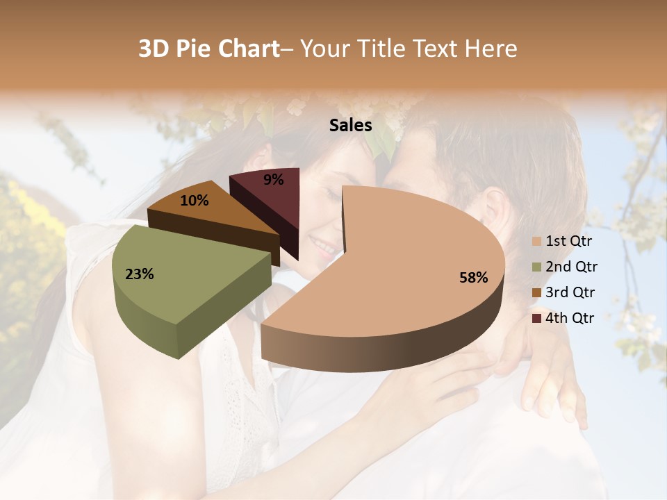 Romantik Freuen Couple PowerPoint Template