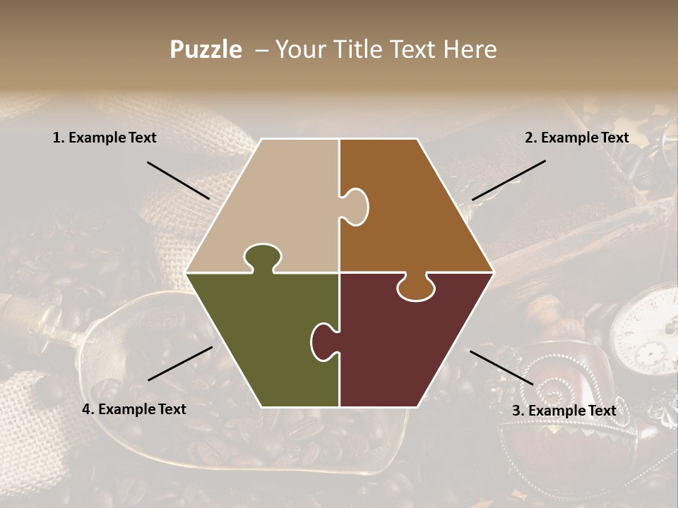 Kurbel Kaffeebohnen Mahlwerk PowerPoint Template