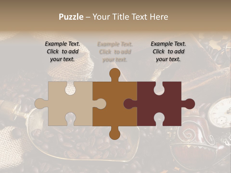 Kurbel Kaffeebohnen Mahlwerk PowerPoint Template