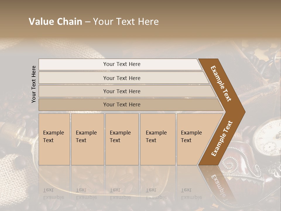 Kurbel Kaffeebohnen Mahlwerk PowerPoint Template