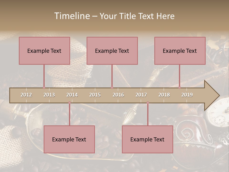 Kurbel Kaffeebohnen Mahlwerk PowerPoint Template