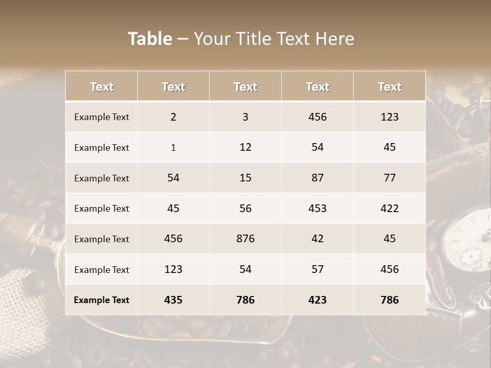 Kurbel Kaffeebohnen Mahlwerk PowerPoint Template