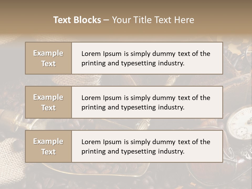 Kurbel Kaffeebohnen Mahlwerk PowerPoint Template