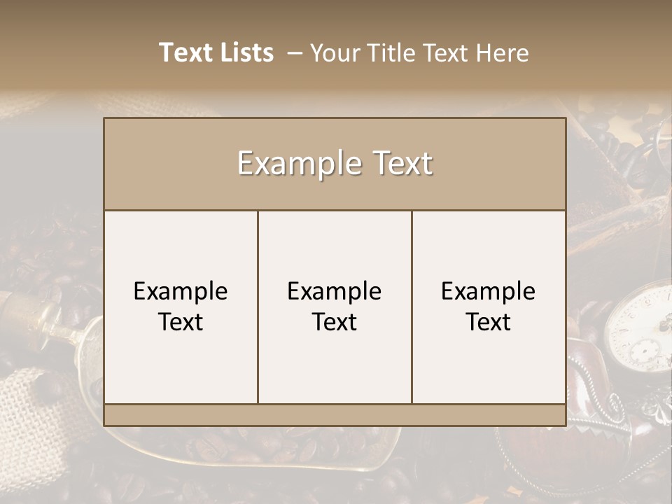 Kurbel Kaffeebohnen Mahlwerk PowerPoint Template