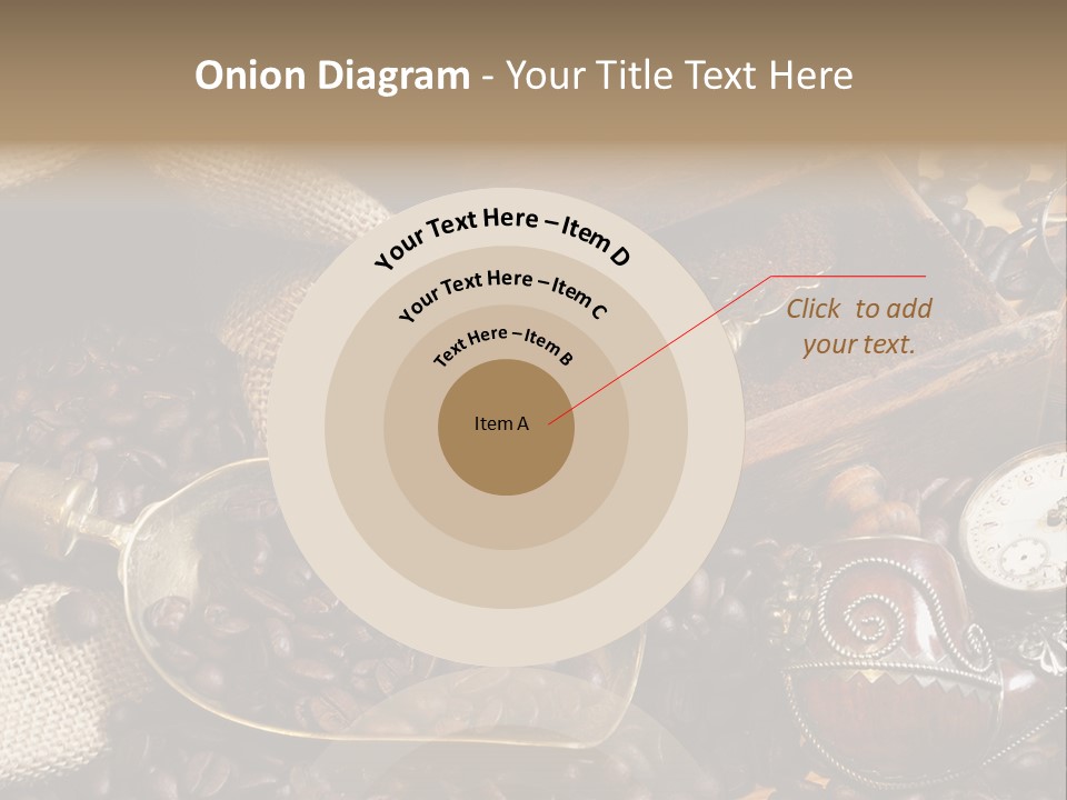 Kurbel Kaffeebohnen Mahlwerk PowerPoint Template