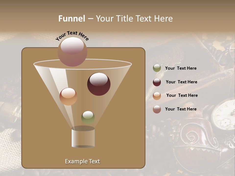 Kurbel Kaffeebohnen Mahlwerk PowerPoint Template