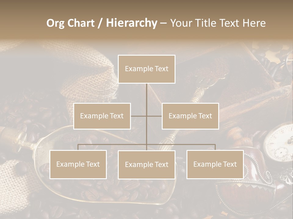 Kurbel Kaffeebohnen Mahlwerk PowerPoint Template