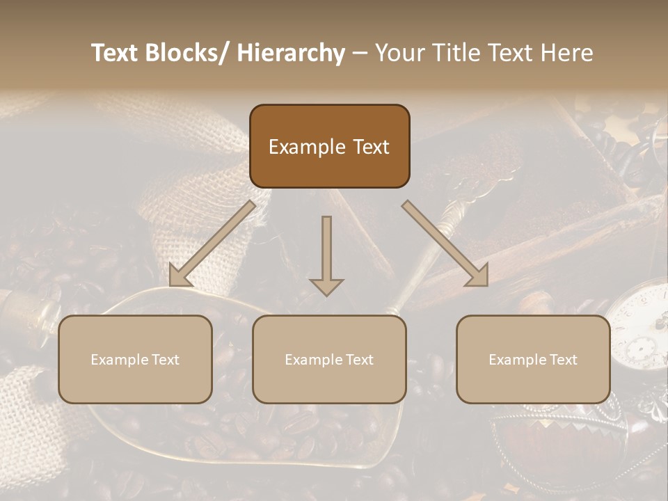 Kurbel Kaffeebohnen Mahlwerk PowerPoint Template