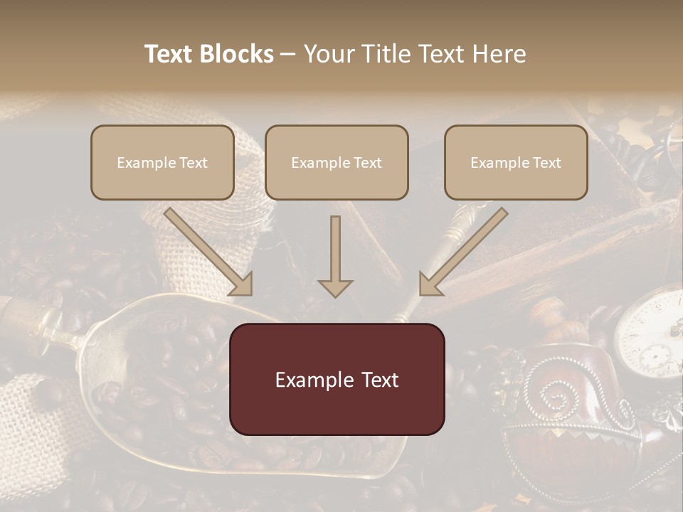 Kurbel Kaffeebohnen Mahlwerk PowerPoint Template