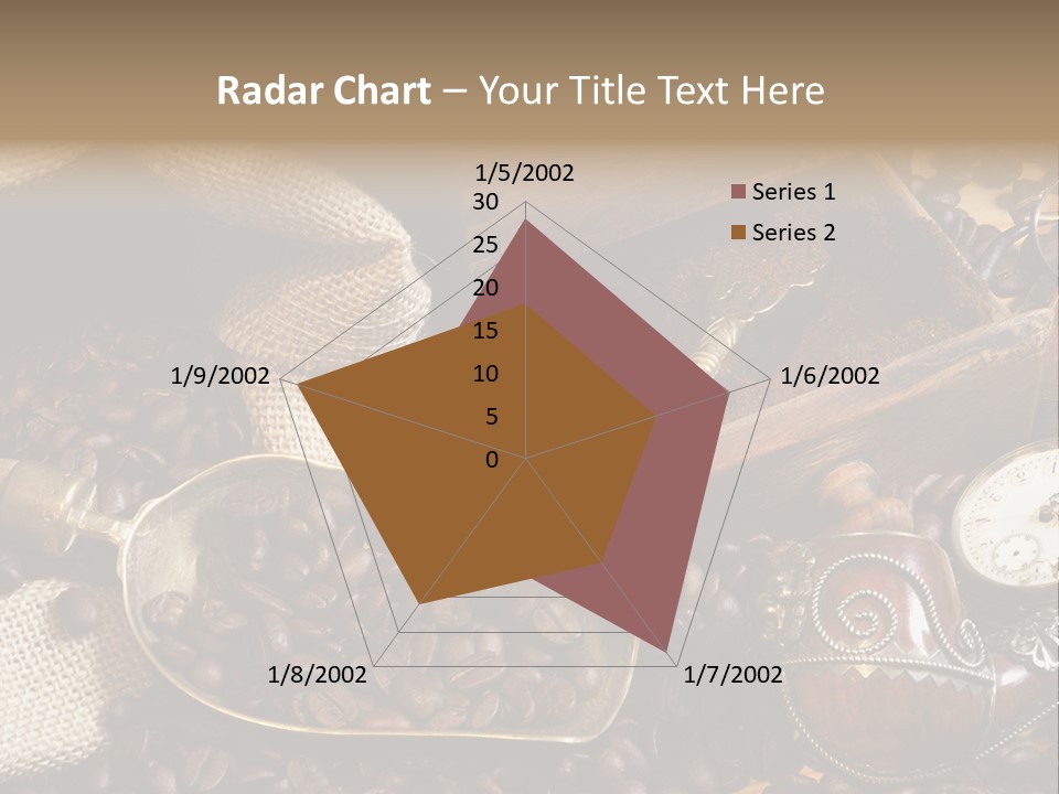 Kurbel Kaffeebohnen Mahlwerk PowerPoint Template