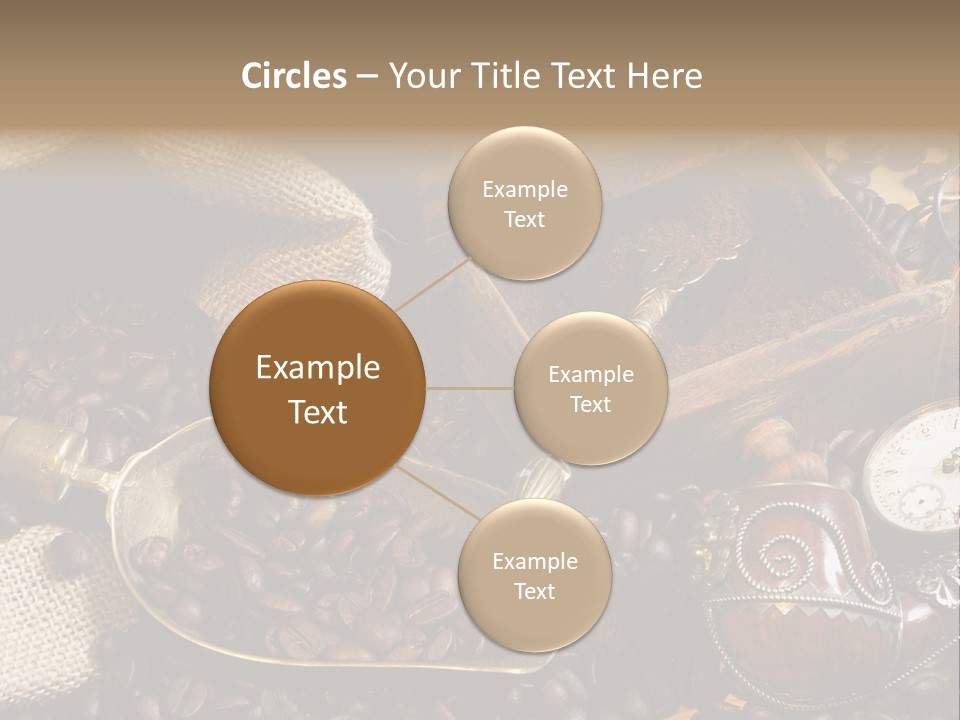 Kurbel Kaffeebohnen Mahlwerk PowerPoint Template