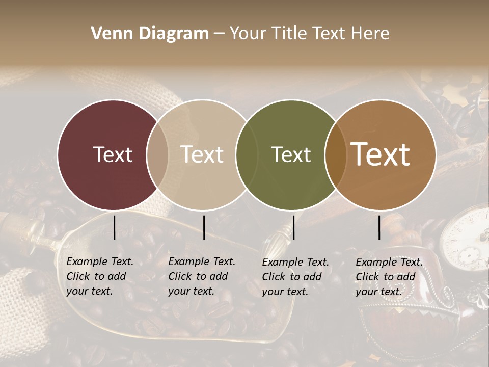 Kurbel Kaffeebohnen Mahlwerk PowerPoint Template