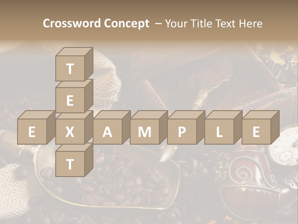 Kurbel Kaffeebohnen Mahlwerk PowerPoint Template