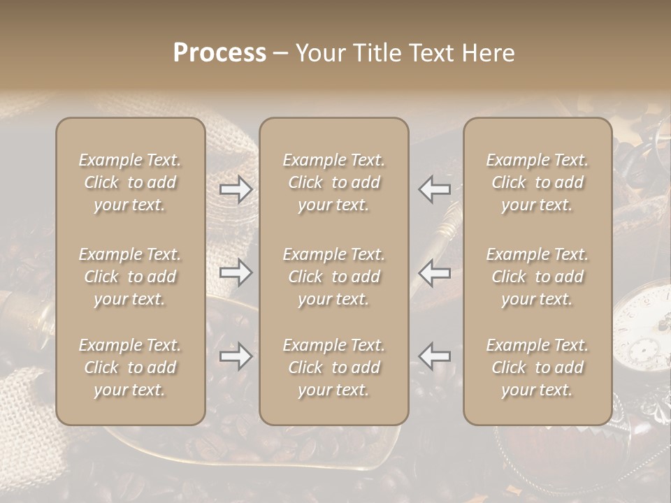 Kurbel Kaffeebohnen Mahlwerk PowerPoint Template