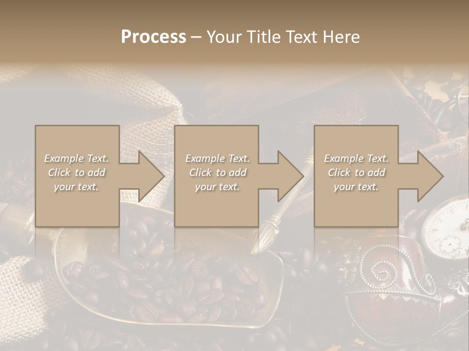 Kurbel Kaffeebohnen Mahlwerk PowerPoint Template
