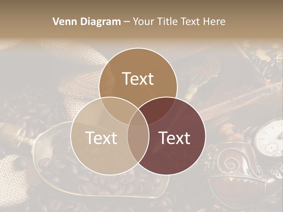 Kurbel Kaffeebohnen Mahlwerk PowerPoint Template