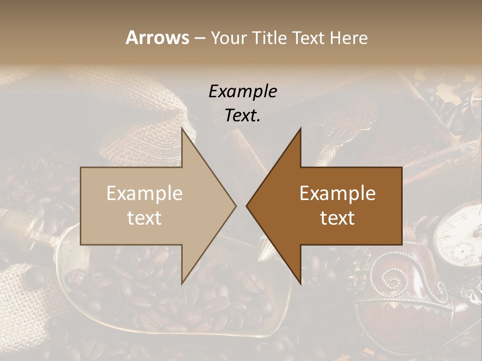 Kurbel Kaffeebohnen Mahlwerk PowerPoint Template