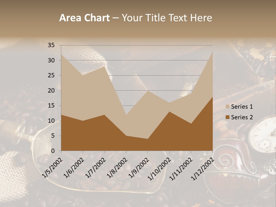 Kurbel Kaffeebohnen Mahlwerk PowerPoint Template