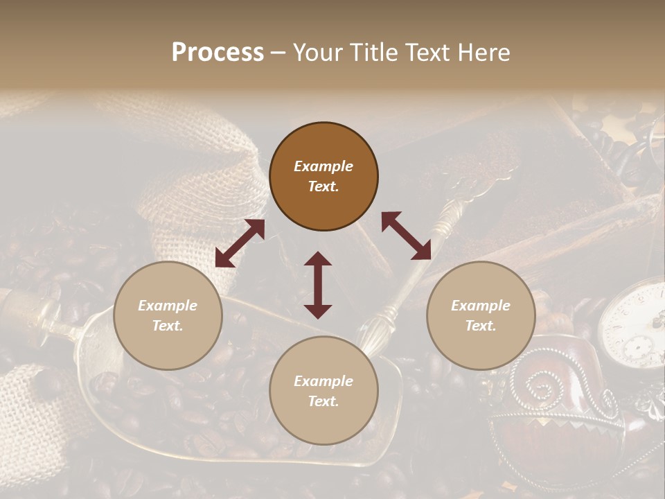 Kurbel Kaffeebohnen Mahlwerk PowerPoint Template