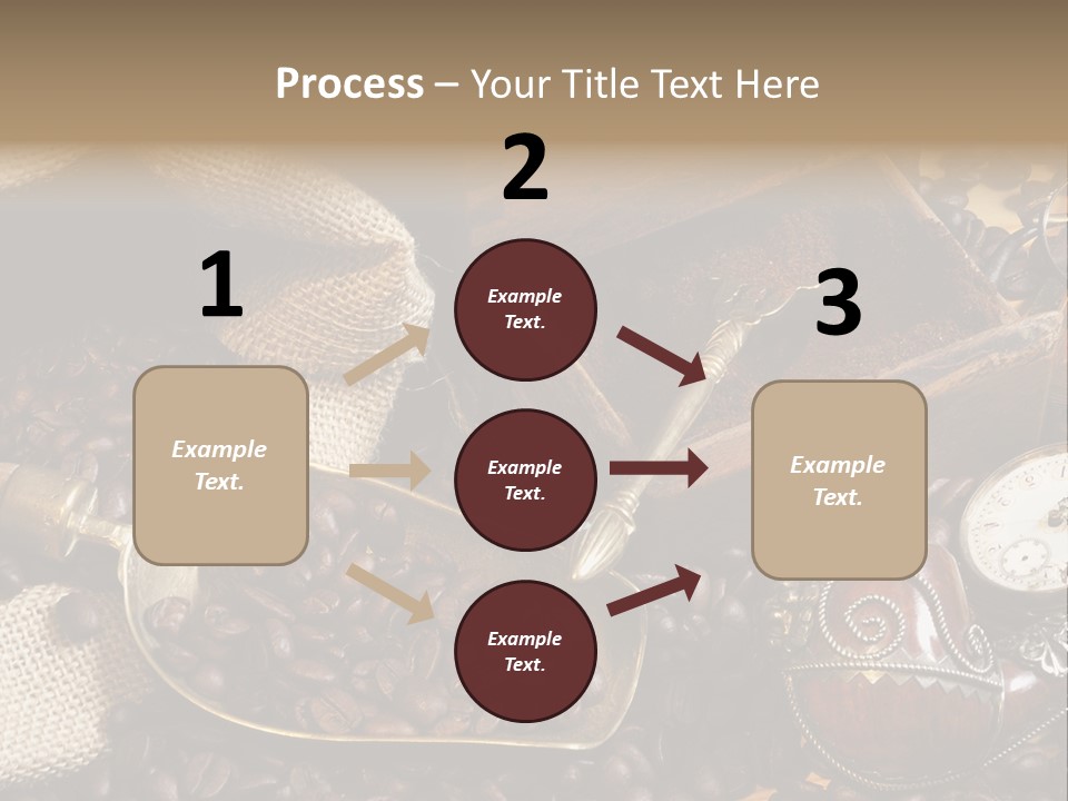 Kurbel Kaffeebohnen Mahlwerk PowerPoint Template