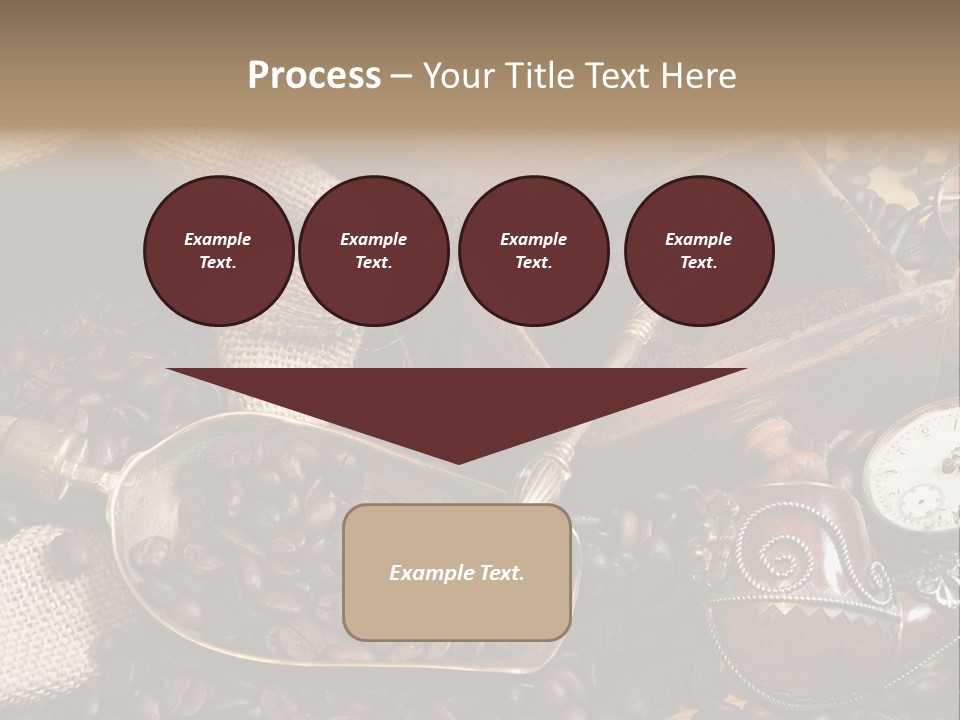 Kurbel Kaffeebohnen Mahlwerk PowerPoint Template