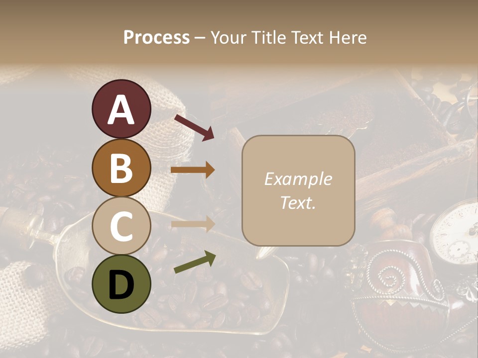 Kurbel Kaffeebohnen Mahlwerk PowerPoint Template