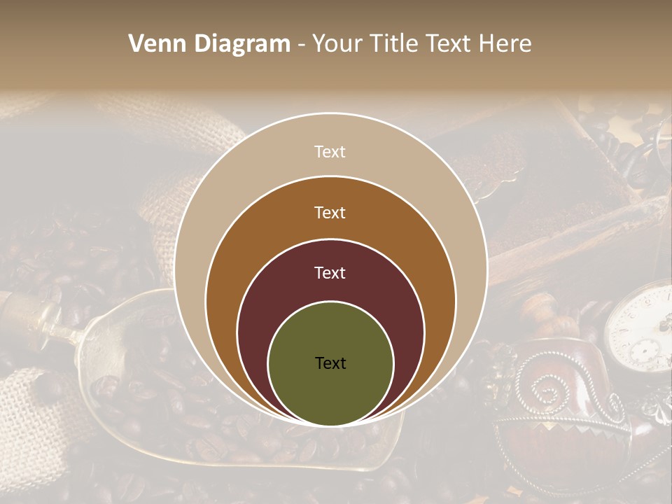 Kurbel Kaffeebohnen Mahlwerk PowerPoint Template