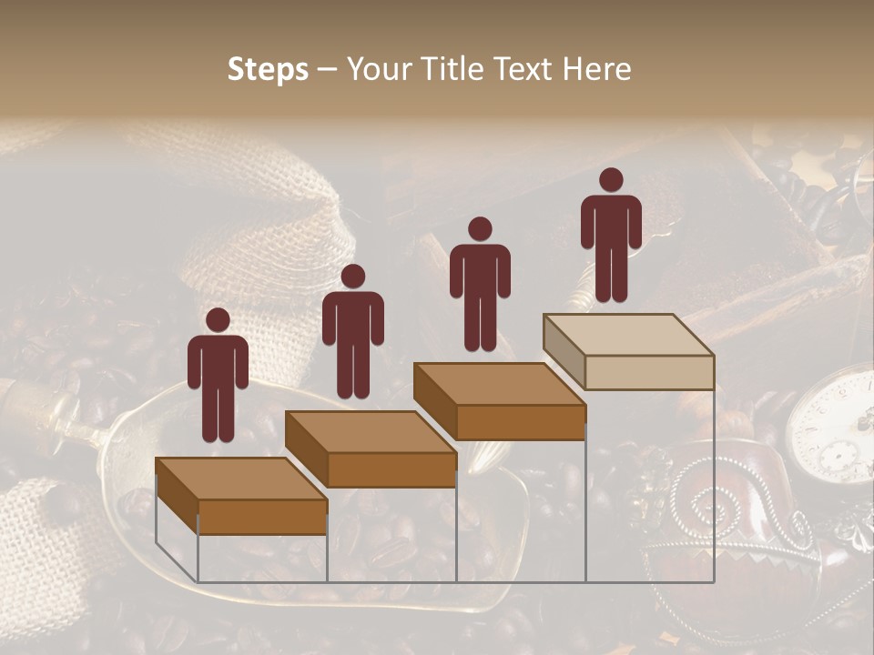 Kurbel Kaffeebohnen Mahlwerk PowerPoint Template