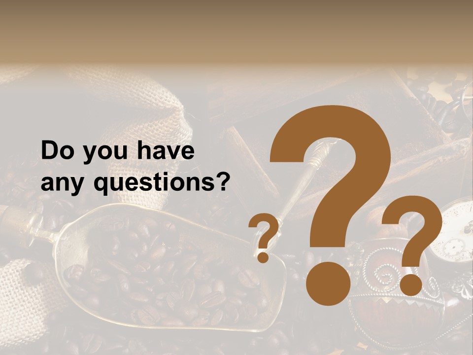 Kurbel Kaffeebohnen Mahlwerk PowerPoint Template