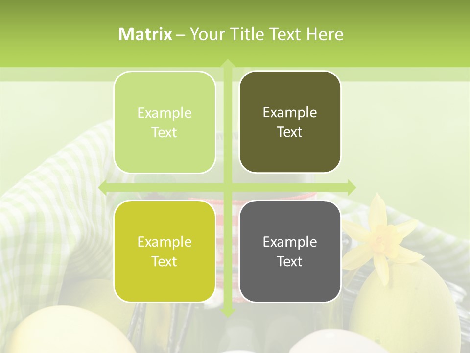 Garten Country Bunte Eier PowerPoint Template