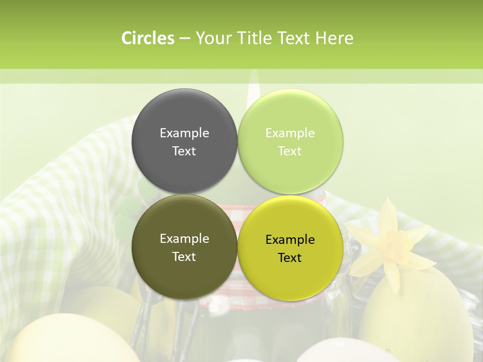 Garten Country Bunte Eier PowerPoint Template