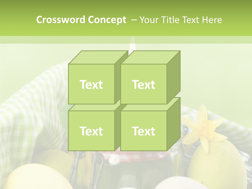 Garten Country Bunte Eier PowerPoint Template