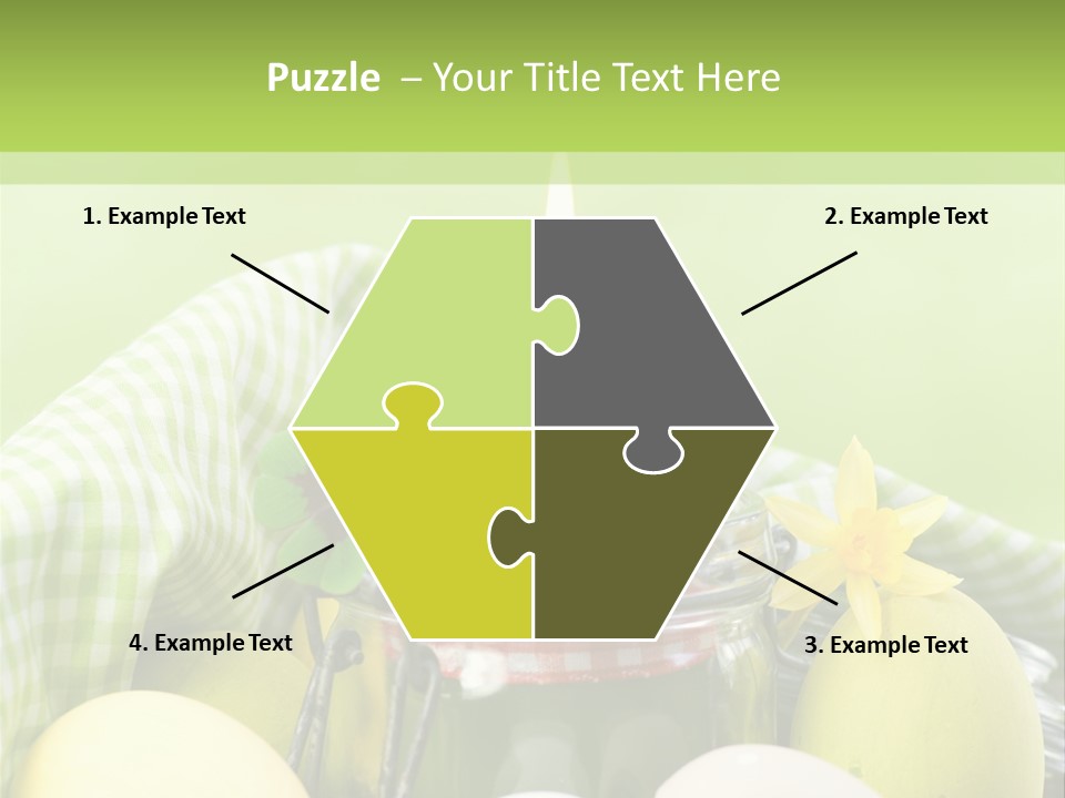 Garten Country Bunte Eier PowerPoint Template