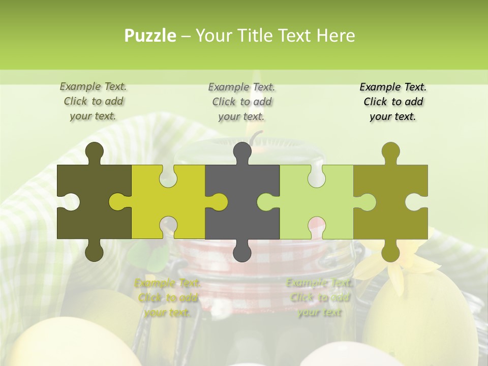 Garten Country Bunte Eier PowerPoint Template