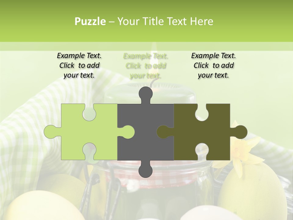 Garten Country Bunte Eier PowerPoint Template