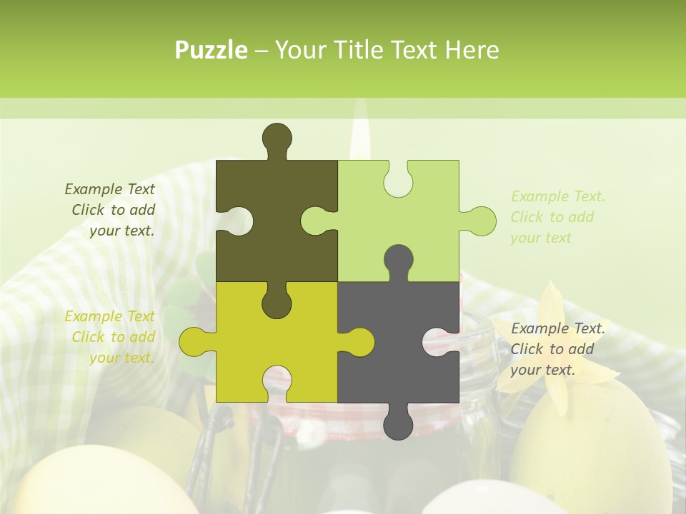 Garten Country Bunte Eier PowerPoint Template