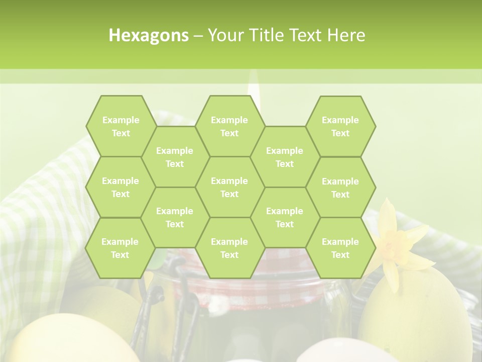 Garten Country Bunte Eier PowerPoint Template