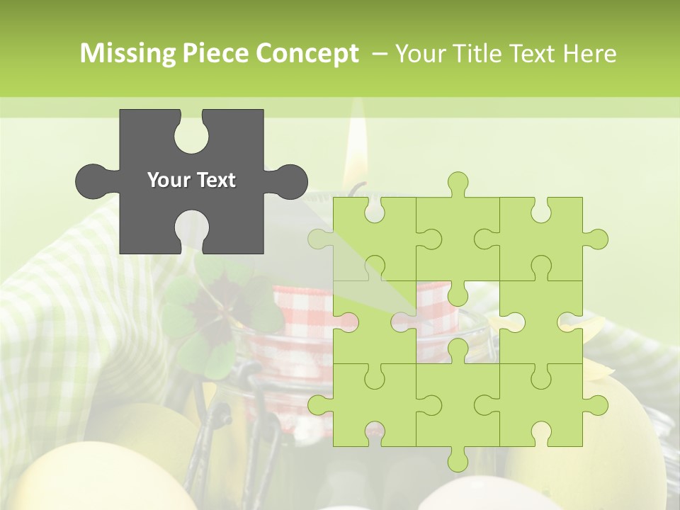 Garten Country Bunte Eier PowerPoint Template