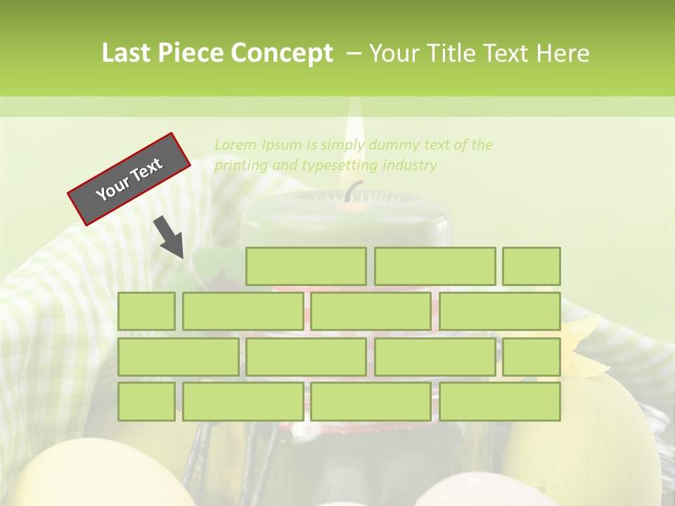 Garten Country Bunte Eier PowerPoint Template