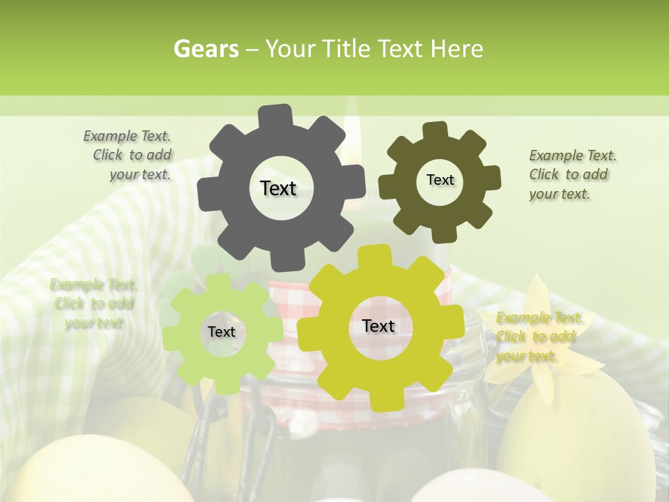 Garten Country Bunte Eier PowerPoint Template