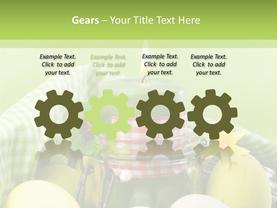 Garten Country Bunte Eier PowerPoint Template