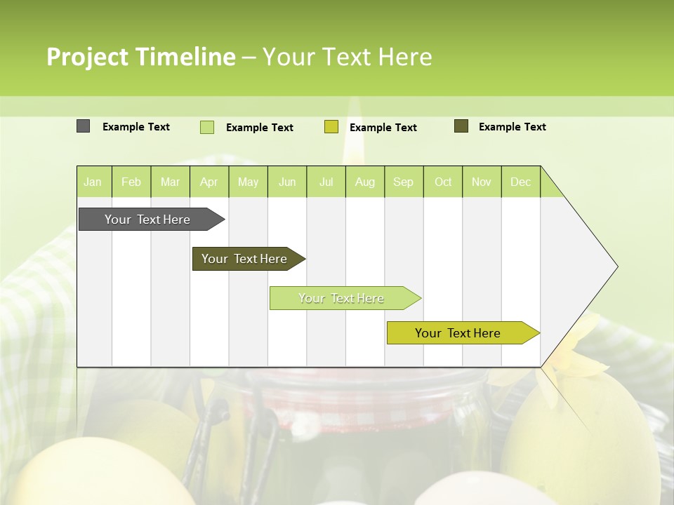 Garten Country Bunte Eier PowerPoint Template