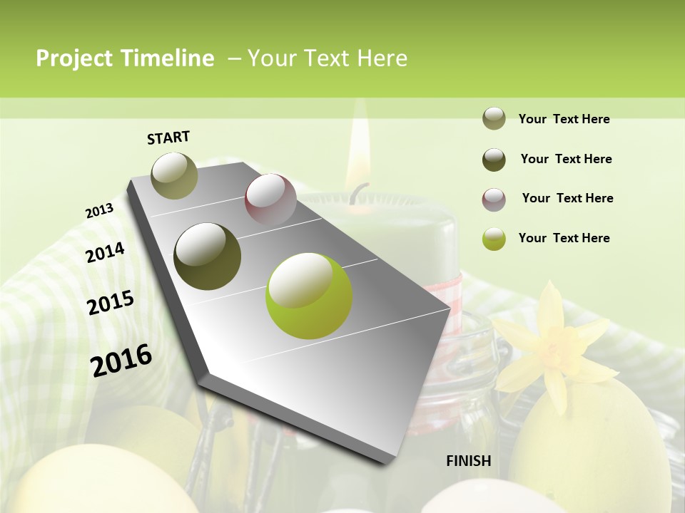 Garten Country Bunte Eier PowerPoint Template