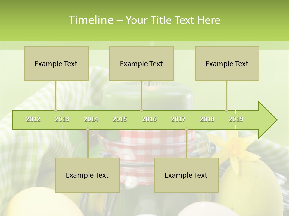 Garten Country Bunte Eier PowerPoint Template