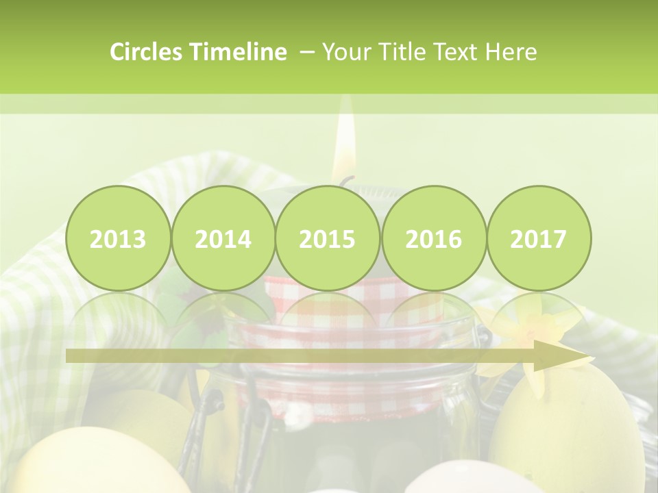 Garten Country Bunte Eier PowerPoint Template