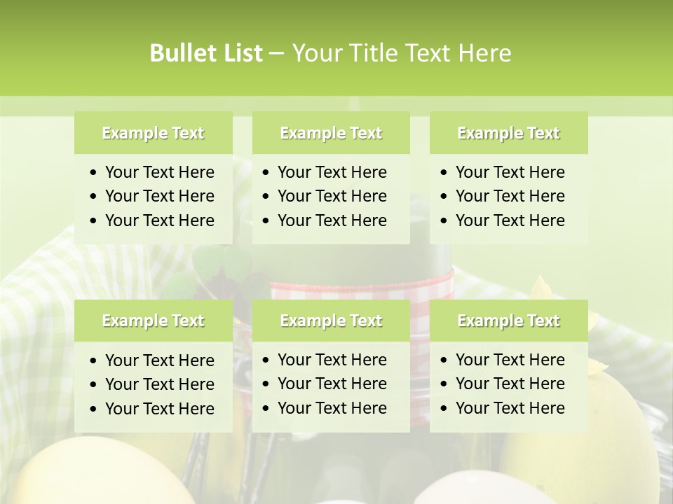 Garten Country Bunte Eier PowerPoint Template